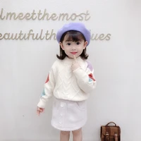 girls boys sweater kids coat outwear 2022 in stock plus velvet thicken warm winter autumn knitting wool%c2%a0cotton formal%c2%a0bottoming