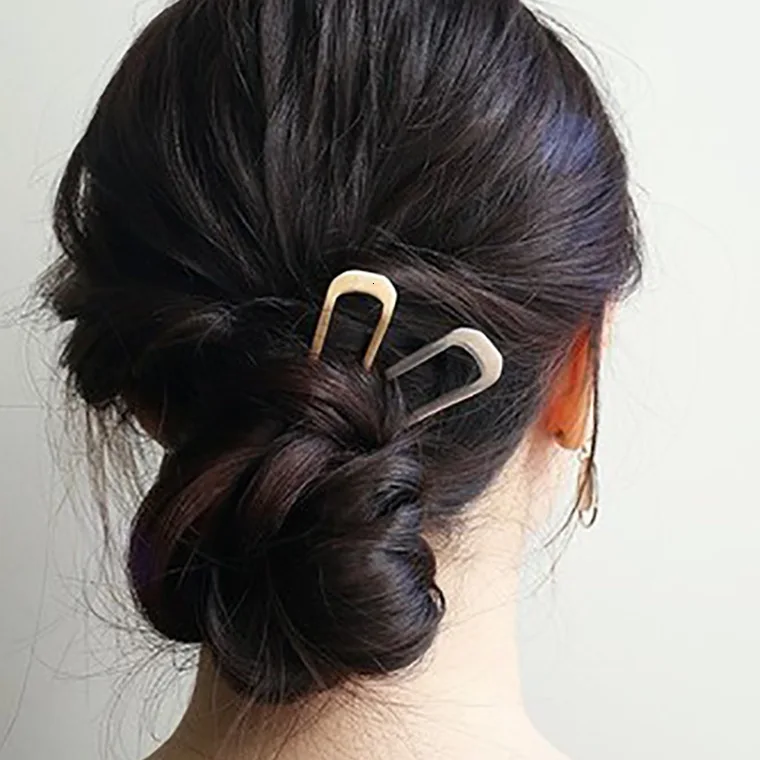 Ins/металлический диск для волос заколки аксессуары большой Размеры U-образный