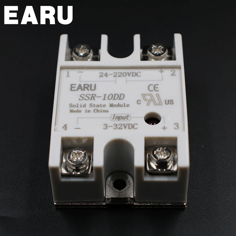 Твердотельное реле 1 шт. стандартное 10 А 3-32 В постоянного тока вход 24-220 SSR 10DD