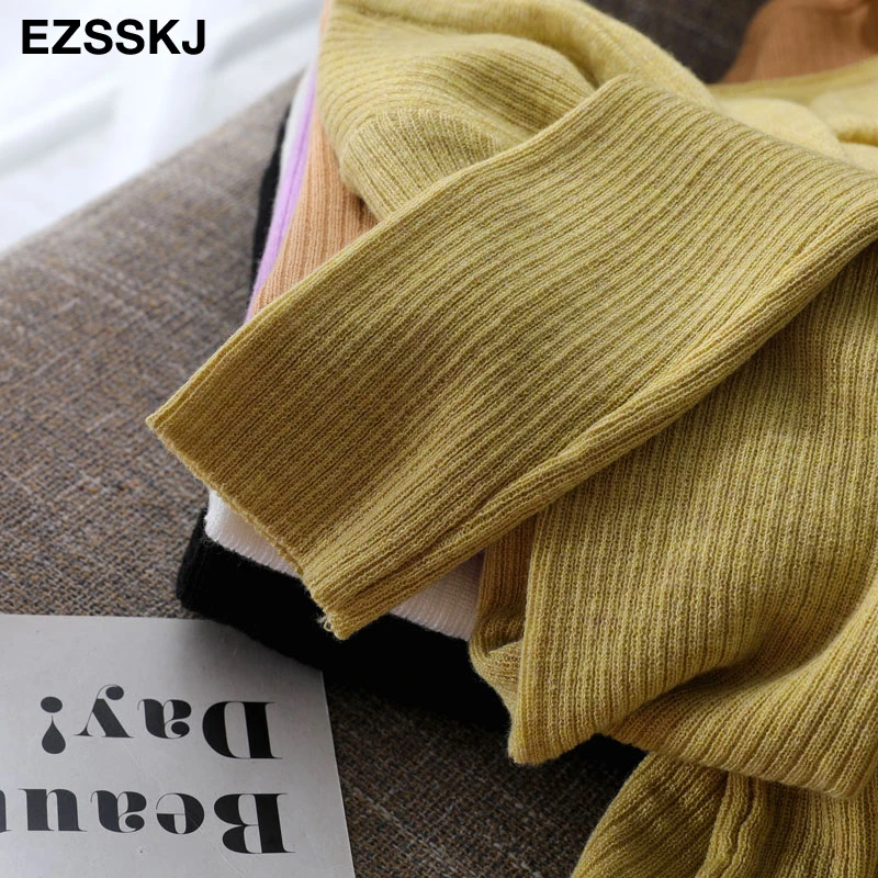 Женский трикотажный кардиган с пуговицами тонкий хлопковый Кардиган длинным