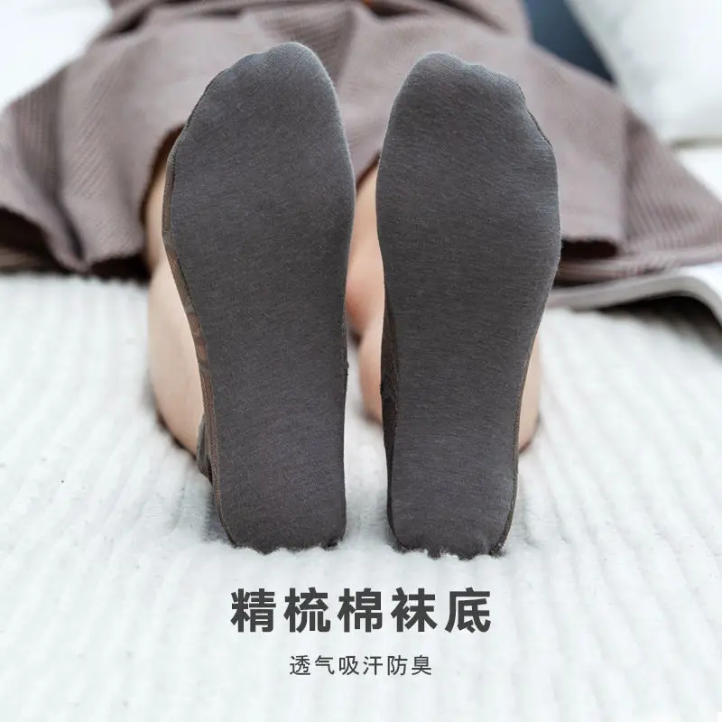 Новые Стильные качественные кружевные мягкие хлопковые носки нескользящие