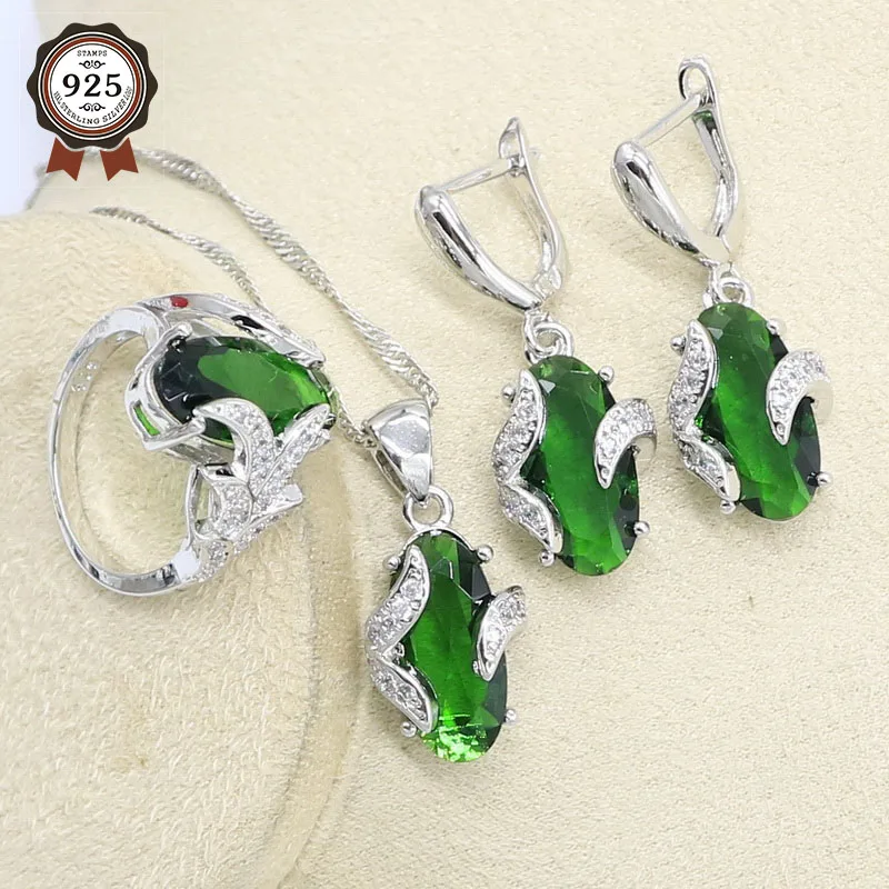 Новое поступление серебристый цвет искусственный зеленый кристалл браслет