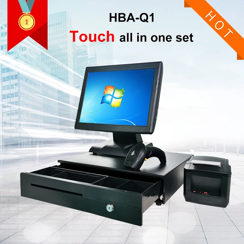 80 мм Термопринтер для чеков pos система с одним экраном кассовый аппарат все в