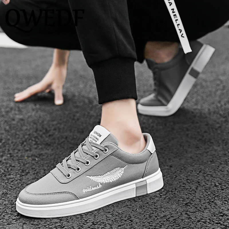 QWEDF 2019 Туфли с подошвой из вулканизированной резины для Для мужчин тенденция