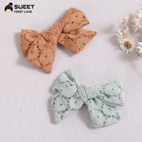 lace toddler bows baby girl hair clips sweet hairpins for kids barrettes fashion hair accessories for babies children headwear