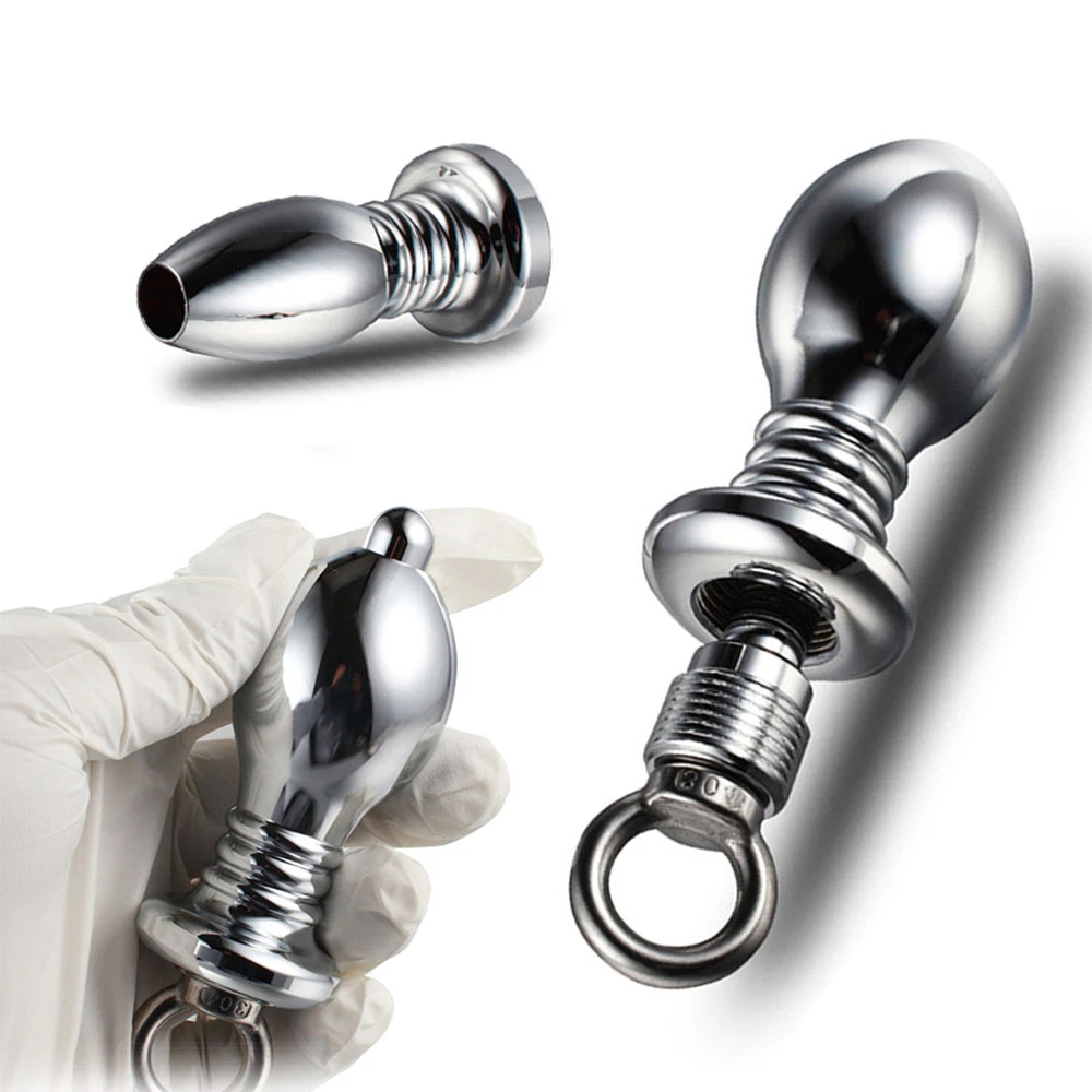 Клизма шприц для чистки анального дилатора металлическая полая Анальная пробка