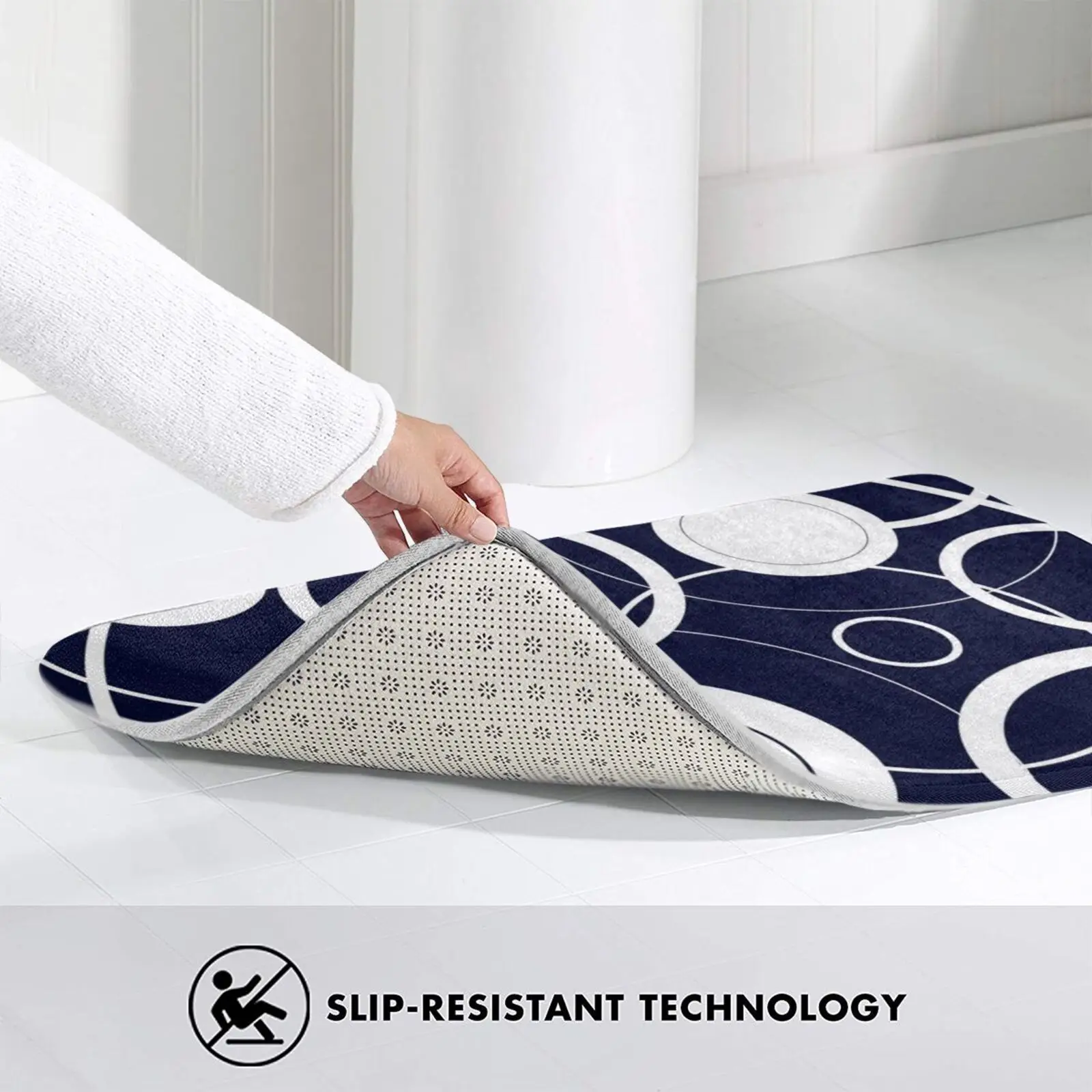 Круглый дизайнерский мягкий домашний Противоскользящий коврик для всей семьи