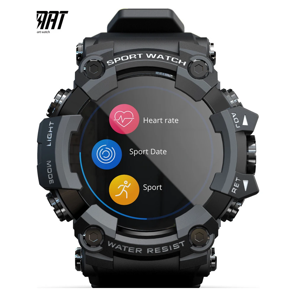 LOKMAT ATTACK Smart Watch Outdoor Sports Pedometer Sleep Heart Rate Health Monitoring Bluetooth Bracelet For Xiaomi Huawei
