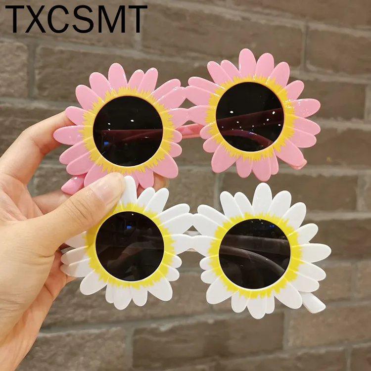 

Cute Daisy Round Frame Children Sunglasses Kids Oculos Sun Glasses Boys Eyeglasses Sunflower Shades Girls Lens Baby Gafas