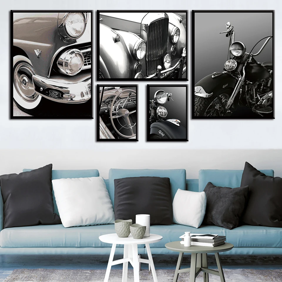 Северный плакат 24 стиля винтажный Автомобиль Мотоцикл BMW автомобиль