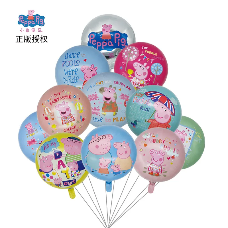 Оригинальные 2021 фольгированные воздушные шары из аниме Свинка Пеппа на день