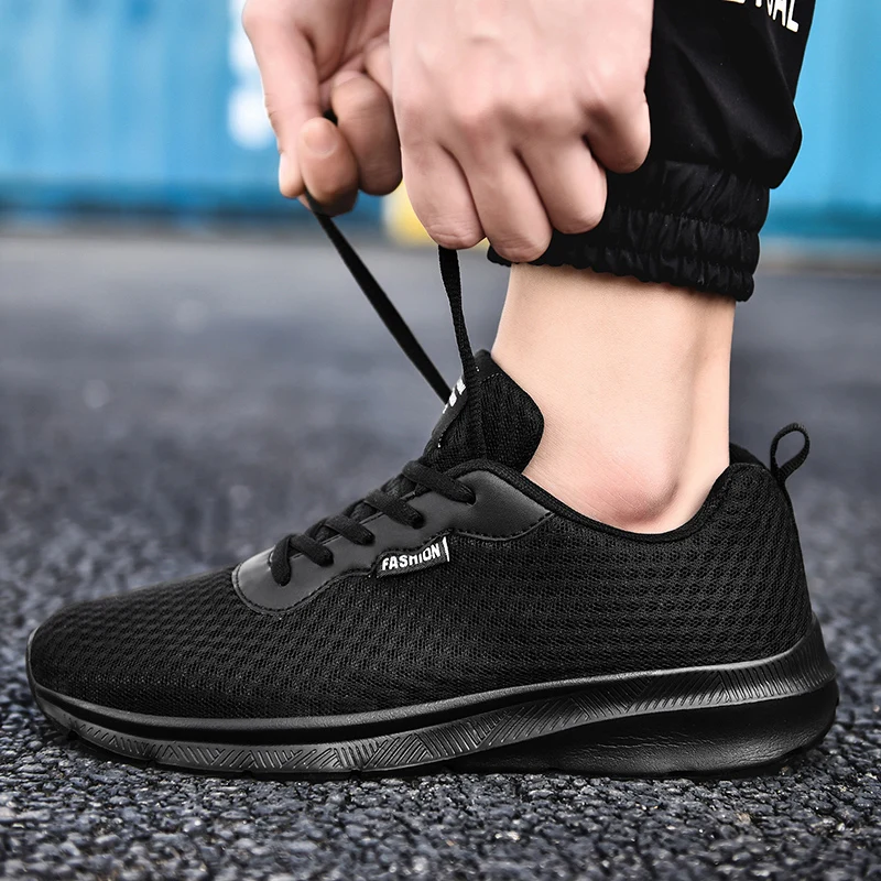 New Light Men Running Shoes Fashion Sneakers For Breathable Sport Tenis Masculino Mesh Dropshipping 39-48 | Обувь