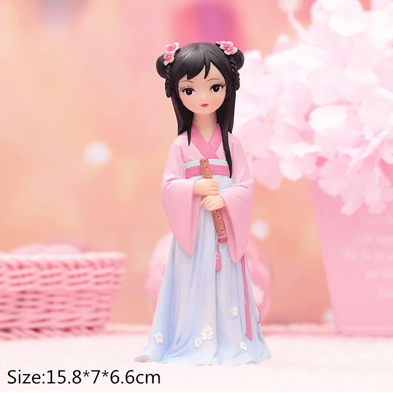 Take book Hanfu девушка Моделирование ремесла творческие украшения для дома милые