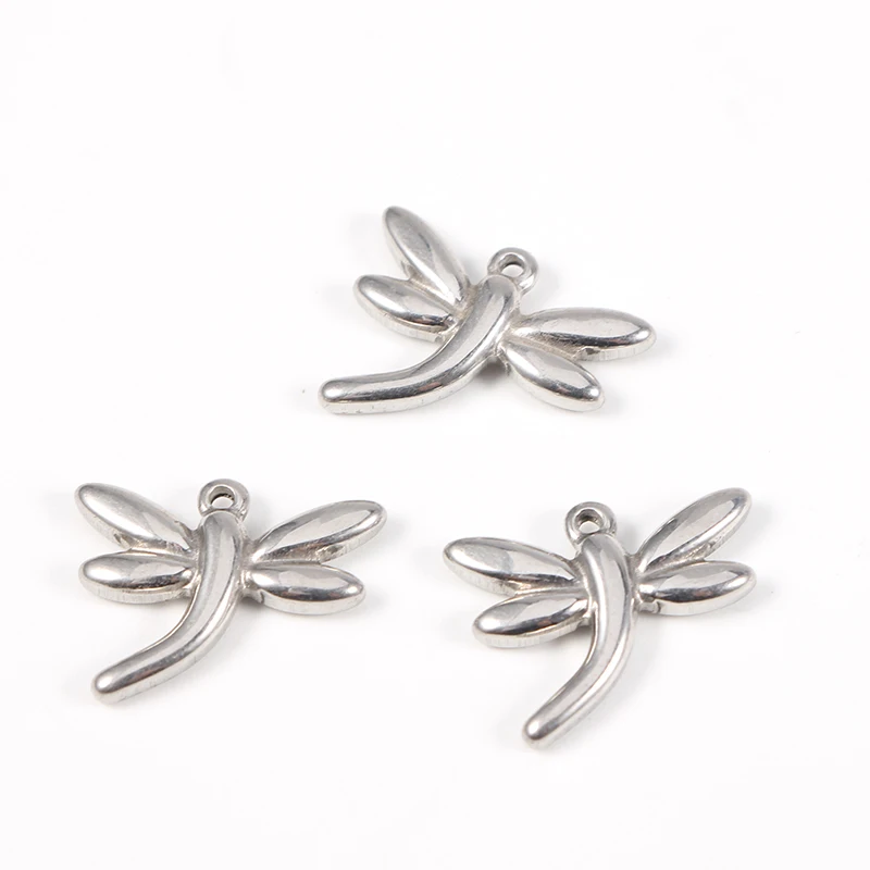 

Dragonfly Charm Stainless Steel Mirror Polished 14*19mm Charms Connector Charm Pendants For Jewelry Making 20pcs/lot