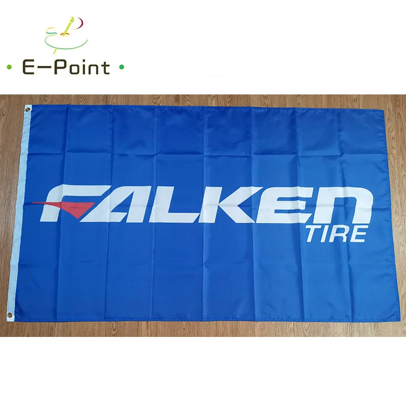 Bandera de neumáticos Falken de Japón, adornos navideños para el hogar y el jardín, tamaño de 2 pies x 3 pies (60x90cm), 3 pies x 5 pies (90x150cm)