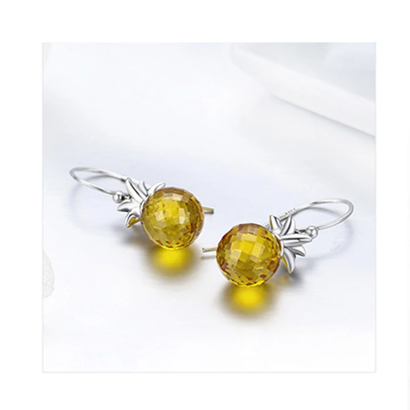 1 пара креативные милые мини сережки в виде ананасов минимализм мультяшный