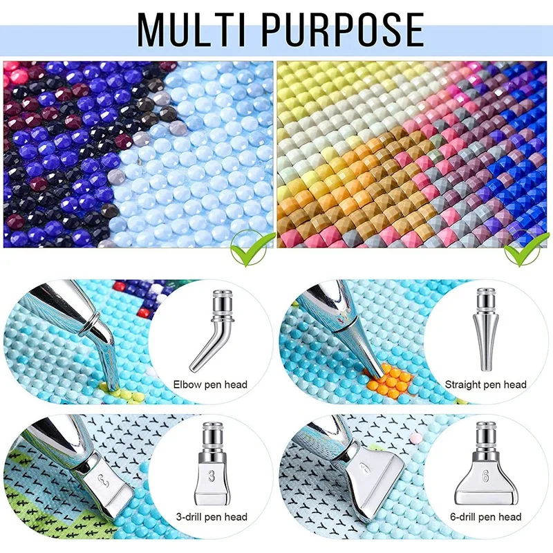 Акция! Ручки для алмазной живописи Сменная головка аксессуары квадратная ручка |