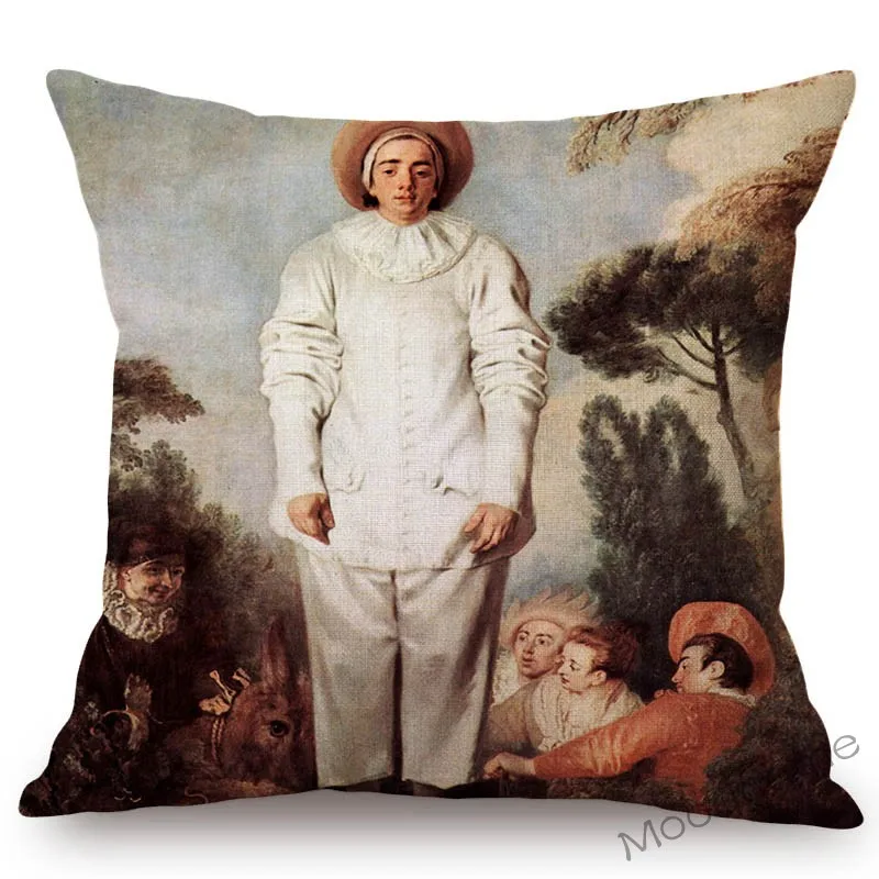 Романтическая Европейская подушка в стиле рококо картина маслом домашний декор