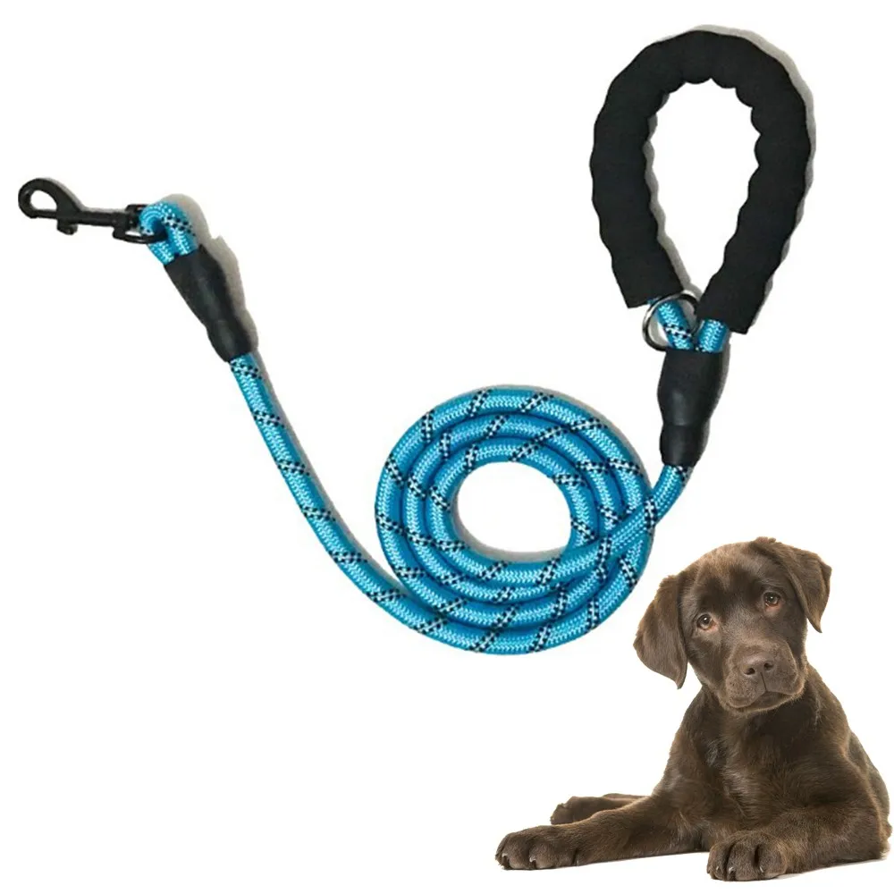Светоотражающий длинный поводок для собак собака Альпинизм канат капроновый