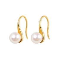 elegant compact simulated pearl stud earrings tempera simple premium texture earrings hong kong style retro jewelry