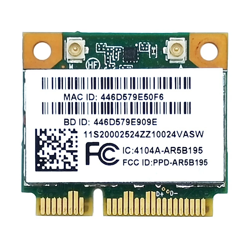 

for Lenovo G480 G580 G780 Y480 Y580 Y570 2.4G 150Mbps Bluetooth 3.0 MINI PCIE AR5B195 Built-in Wireless Network Card
