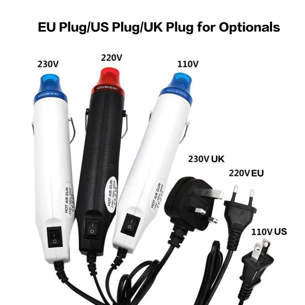 

Mini Heat Gun 110/220V 300w Hot Air Gun Portable Ligthweight Handhold Electric Hot Air Shrink DIY Embossing And Drying Paint