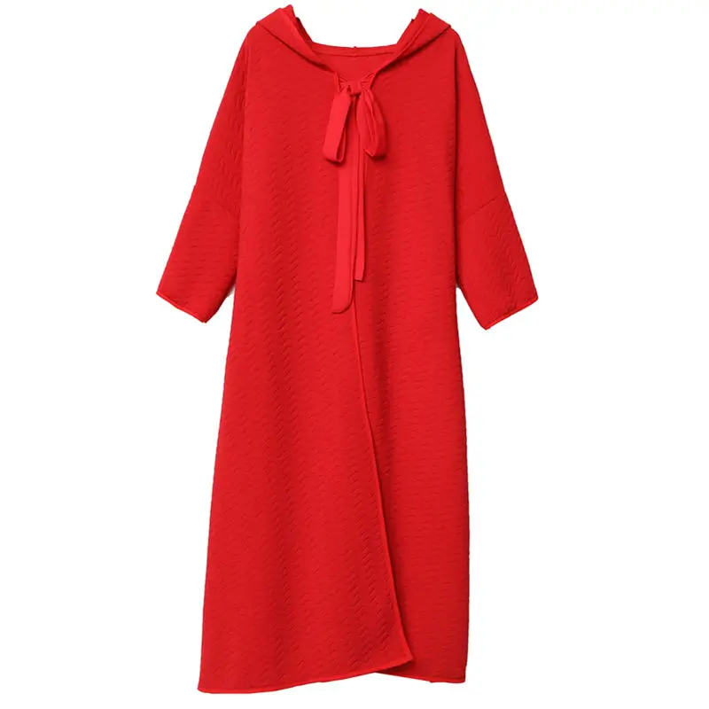 Новый Стиль плащ с капюшоном печати Кардиган большого размера женское пальто