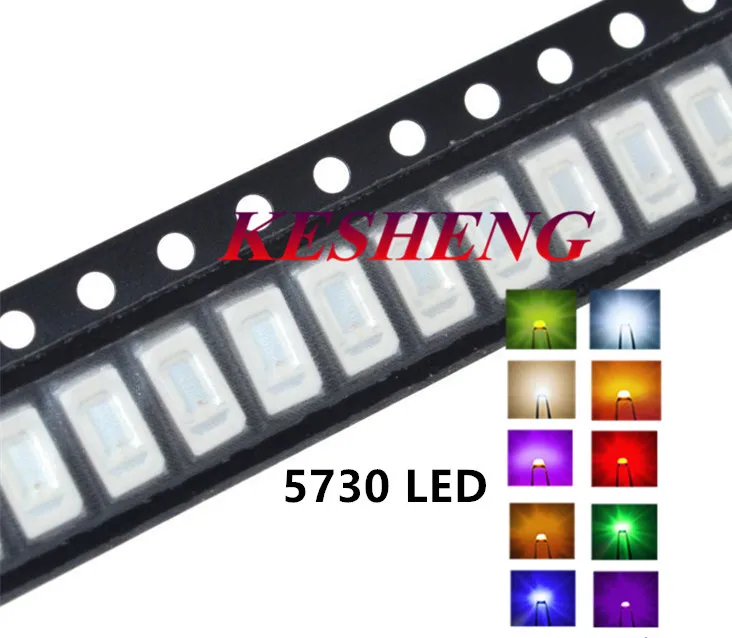 100 шт. светодиодный 5730 5630 SMD белый/теплый