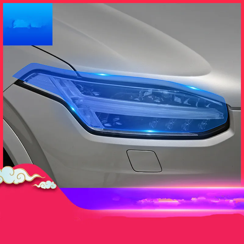 Для Volvo S60 XC90 XC60 V90 аксессуары Защитная пленка для фар цвет черный дымчатый матовый