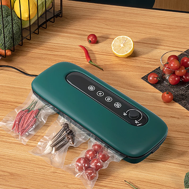 

White Dolphin Best Vacuum Food Sealer kitchen Storage Organization Food Vacuum Sealer Packaging Machine with 10pcs Bag for Free