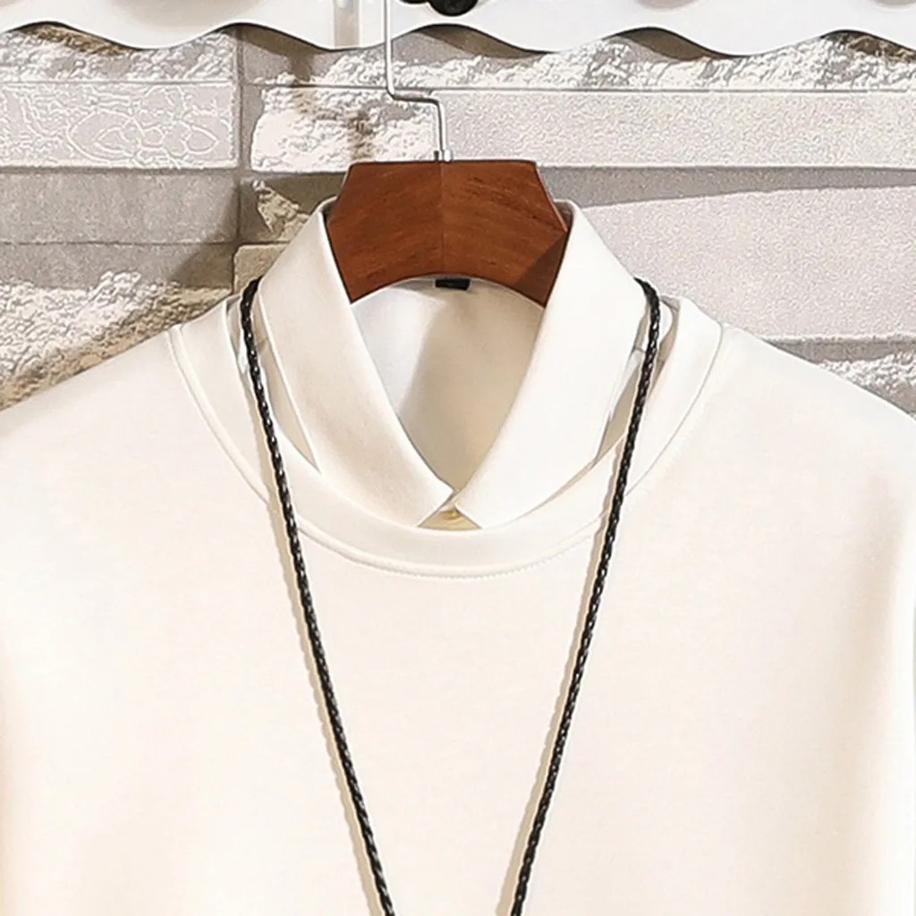 Мужской пуловер с длинными рукавами в стиле пэчворк мужские толстовки круглым