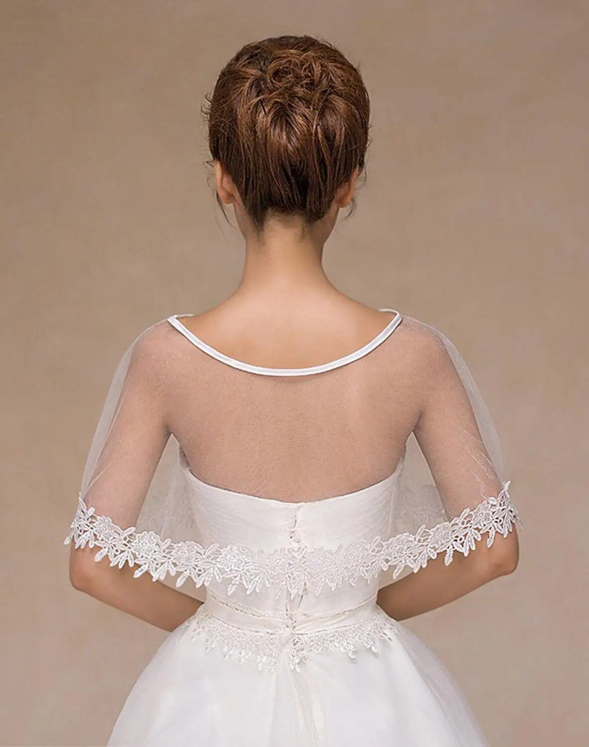 Appliques Lace Bridal Scarfs Boleros Tulle Cape Ivory Wedding Jackets Wraps Accessories In Stock | Свадьбы и торжества