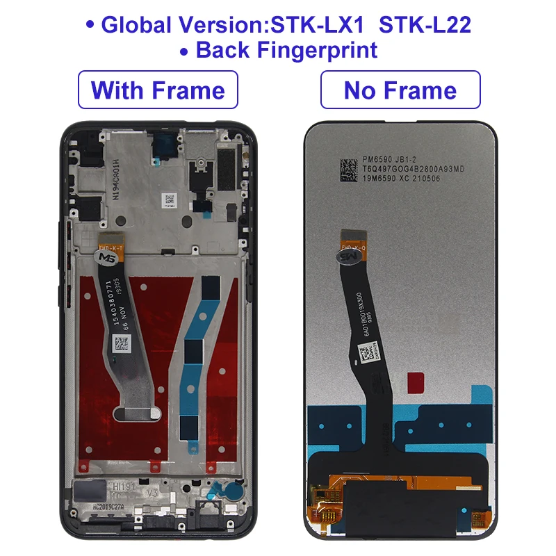 Pantalla LCD de 6,59 pulgadas para Huawei Honor 9X, montaje de digitalizador con pantalla t&aacute;ctil, piezas de repuesto para Honor 9X Pro-3