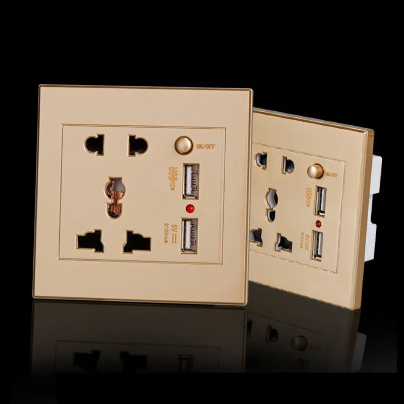 2100mA 5V настенная розетка домашняя арматура зарядное устройство адаптер питания