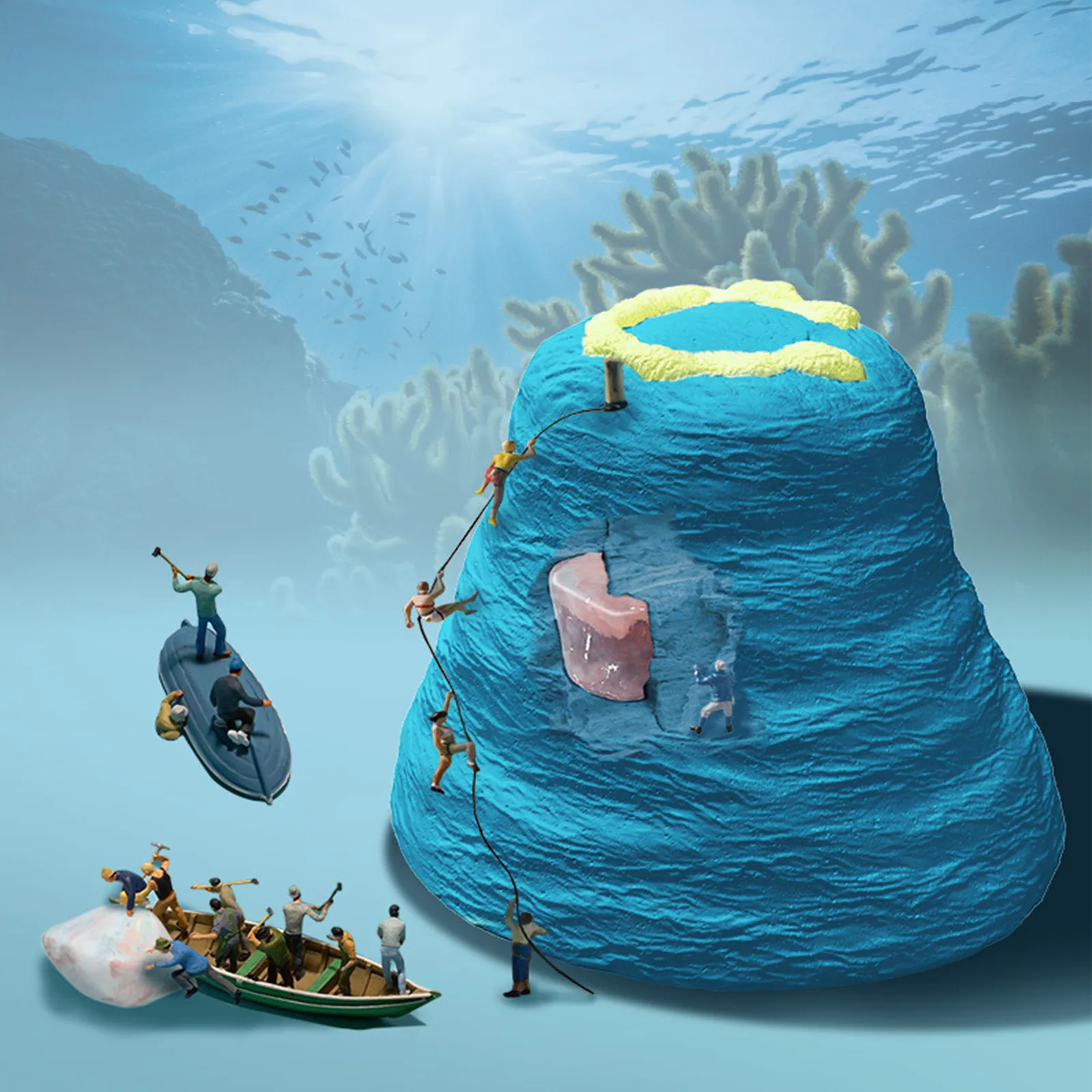 

DIY Set Mining Crystal Pirate Treasure Gems Archaeology Children's Educational Exploration And Mining Toys Plaster Model FE