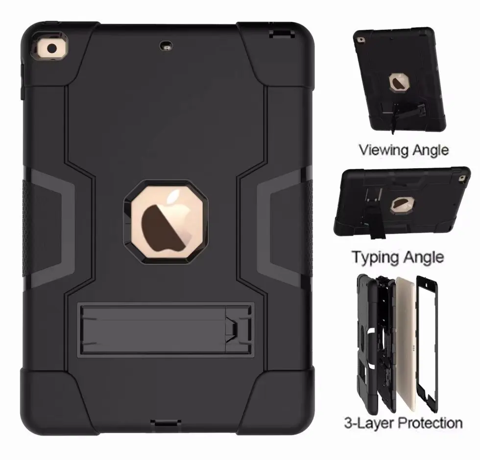 

Hybrid Armor Shockproof Rugged Drop Protection Cover Case Kickstand For iPad 10.2 2020 iPad 8th/iPad 10.2 2019 iPad 7th
