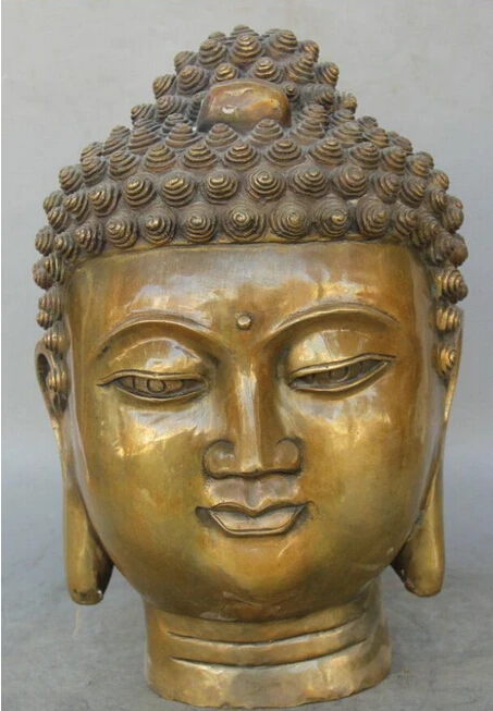 WBY 925 + 14 &quotАнтичный Тибетский буддизм медь Шакьямуни Амитабха статуя бюста и