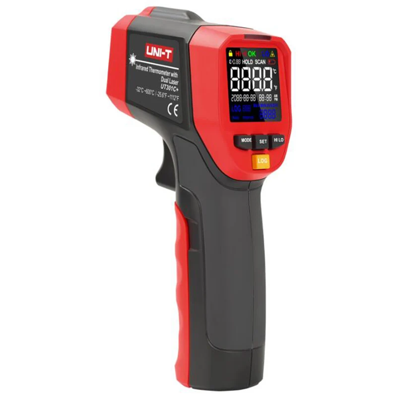 Продажа UNI-T UT302A + UT302C + UT302D + Бесконтактный измеритель температуры, инфракрасный термометр с ЖК-подсветкой, лазерный инфракрасный термометр