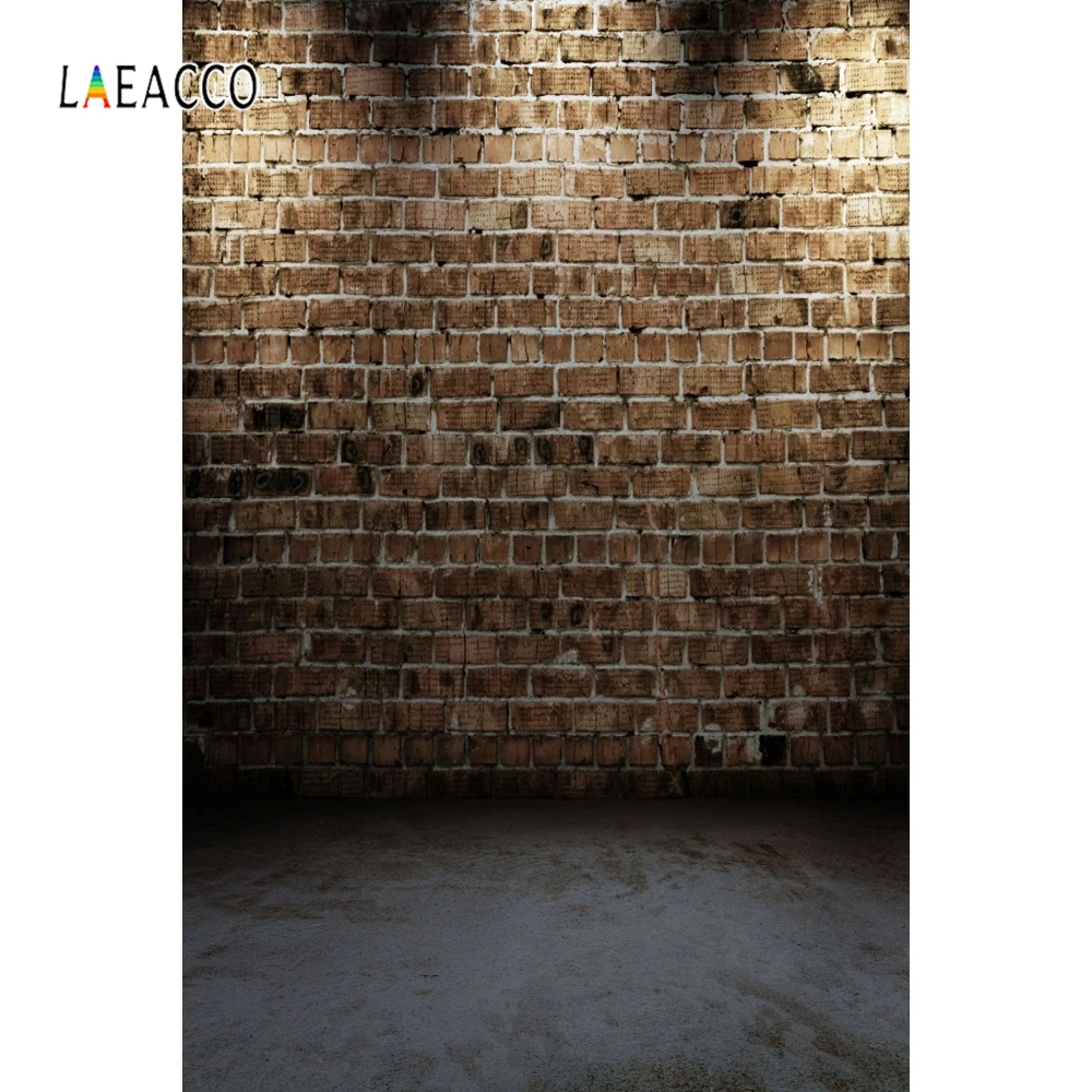 Laeacco выцветающий Черный винтажный Старый кирпичный фотографический фон для