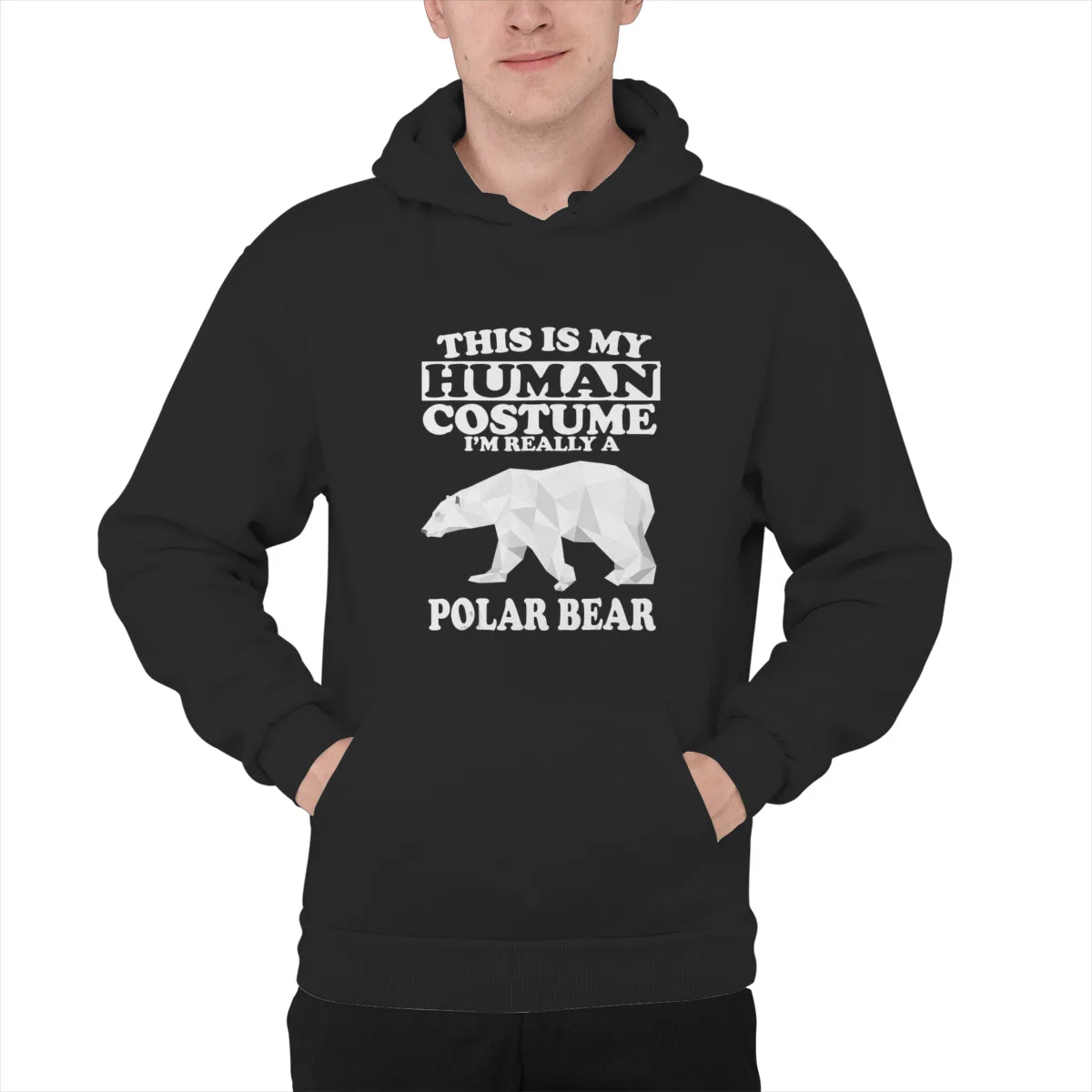

Men's Hoodie This Is My Human Costume Im Really A Polar BearCustom Games Punk Kawaii Anime Mens Clothes 38572