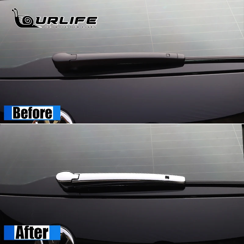 

ABS Chrome Car Rear Window Tail Windscreen Wiper Cover Trim Decoration Strip for Touareg 2019 2020 2021 Rear Wiper Clean Frame
