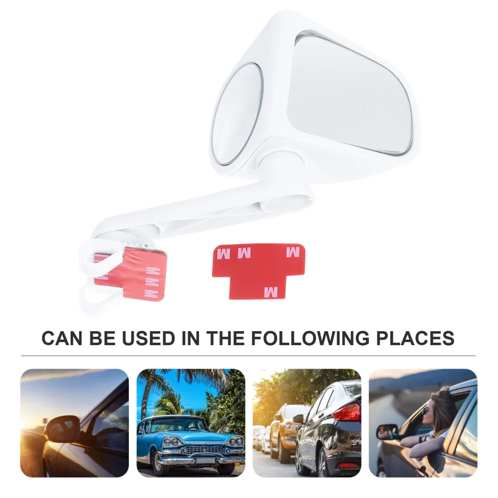 

Blind Spot Mirror Adjustable ABS Housing Wide Angle Rearview Mirror Left Side
