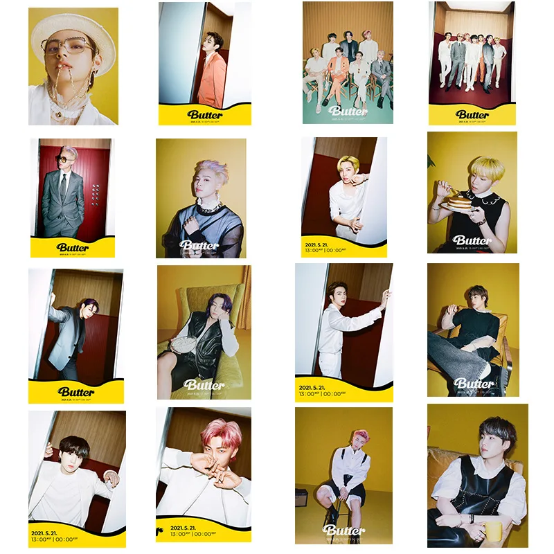 

KPOP Bangtan Boys poster New Album Butter Peripheral official same paragraph Fan Collection Commemorative Accessories