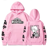 my hero academia anime hoodies bakugou katsuki print loose oversized casual sweatshirts streetwear hip hop men women sweater