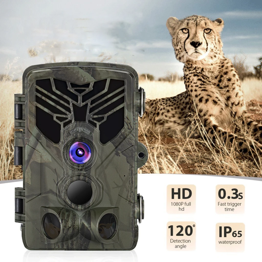 

HC10A Hunting Camera 20MP Photo Trap Wildlife Infrared Trail Camera 44 LED IP65 Wireless Track Cams for Hunting Shooting