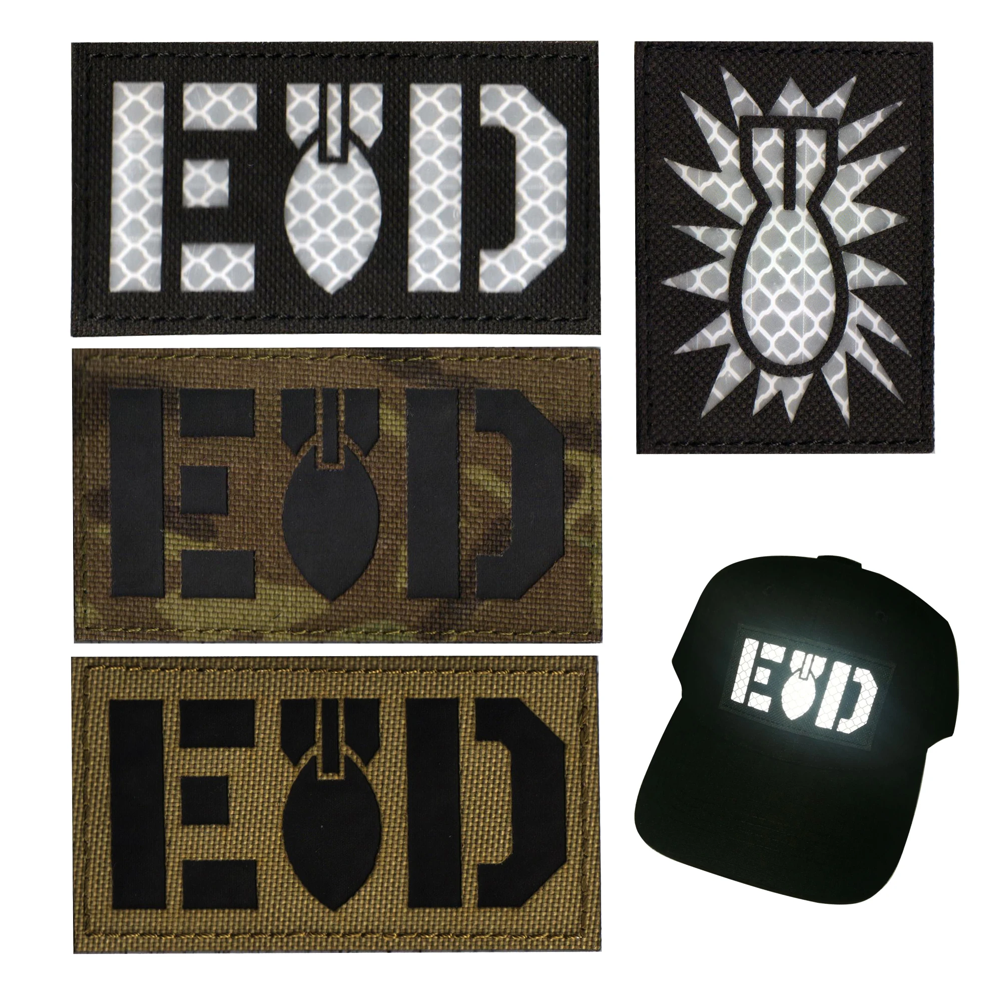 Светоотражающая камуфляжная повязка на руку в стиле армейской эпохи для