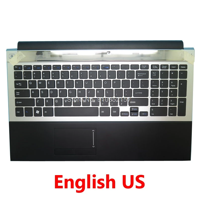 

Laptop PalmRest& US Keyboard For DERE R9 Pro K36-3 English US Silver New