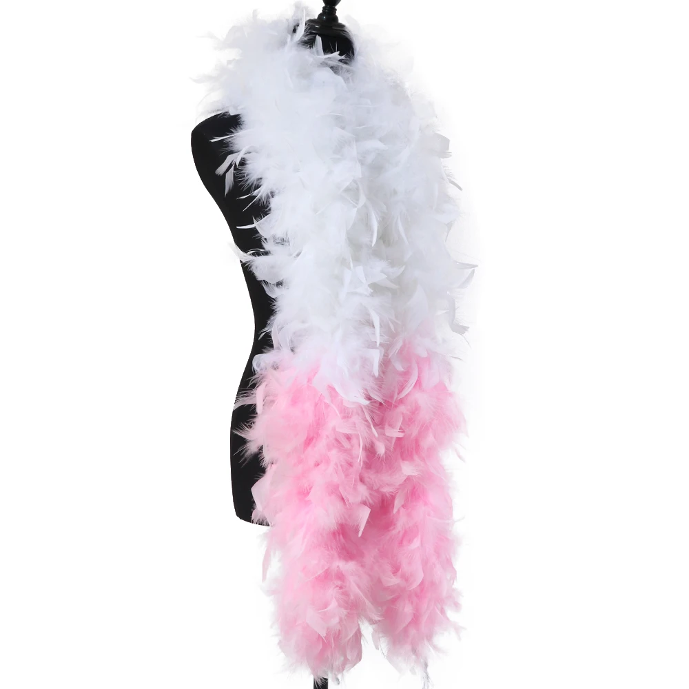 

90G 120G Turkey Feathers Boa Turkey Feather shawl for wedding dress making decoration plumes Crafts 2meter