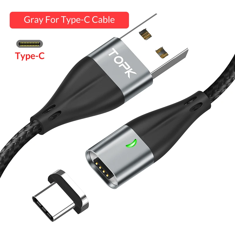 Gray Type-C Cable 3а Быстрая зарядка USB 3,0 type C кабель для samsung S8 S9 S10 Plus type-C USB кабель синхронизации данных для Xiaomi Redmi Note 7 - Цвет: Gray Type-C Cable