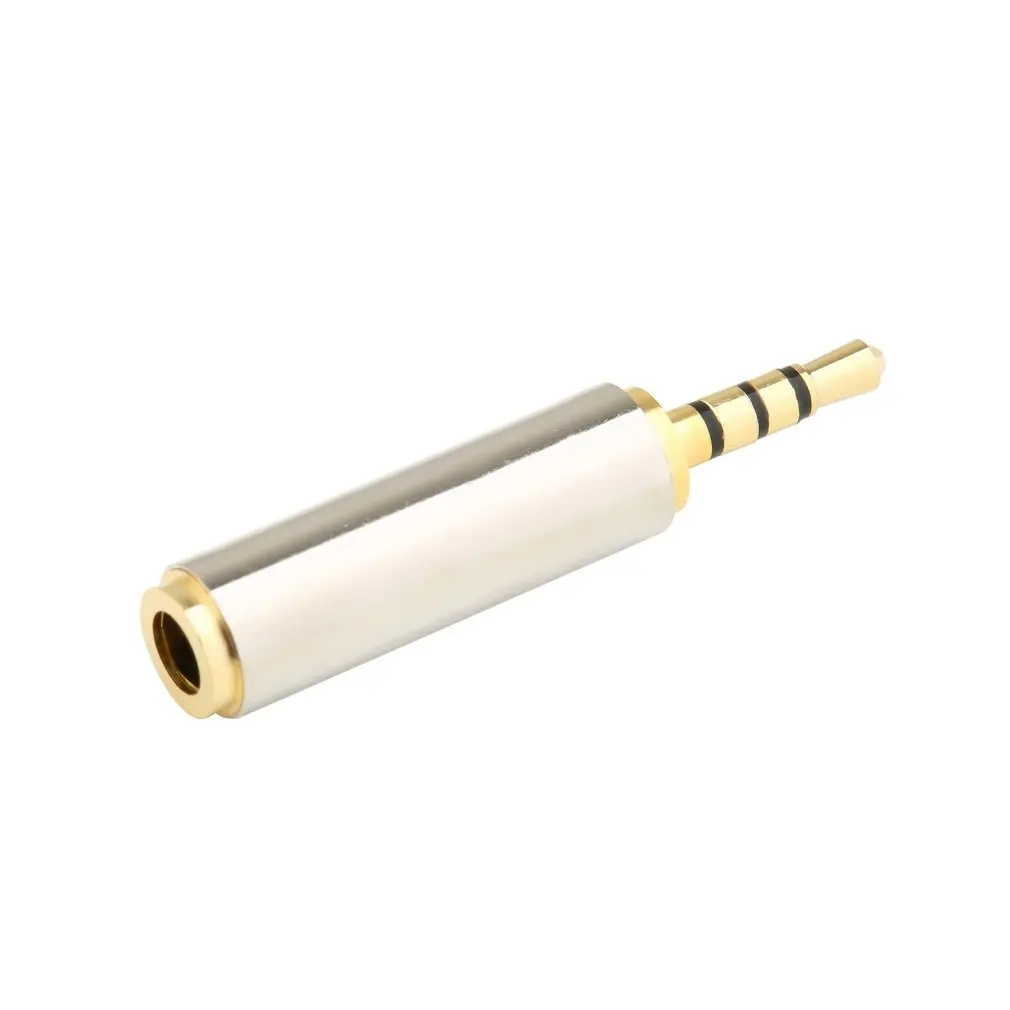 

Gold 2.5mm Male to 3.5mm Female Stereo Audio Headphone Jack Adapter Converter Gold Plated Audio Adapter